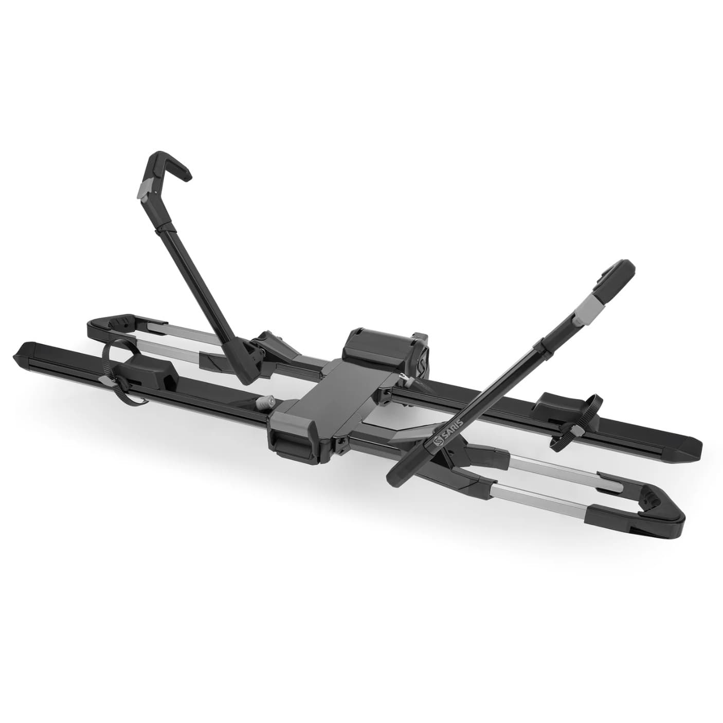 saris edge bike rack with arms up on white background